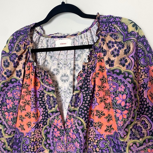 Xirena Jules Puff Sleeve Top in Black Opal - Picture 4 of 10